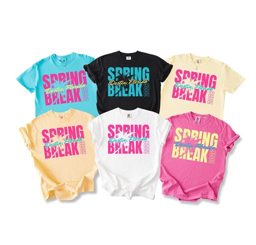 Spring Break Shirts 2026, Custom Matching Vacation Tees, Personalized Beach Comfort Colors Shirt, Spring Break Mode - Etsy