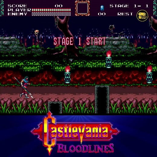 Castlevania Bloodlines _ Mega Drive #castlevania #konami #sega
