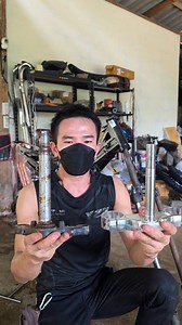 ใส่โช๊คหน้าวิบากงานสร้างแบบY2K🫡 #วิบากบ้านๆ | ชายชุดดำ สอนทำวิบากแต่ง