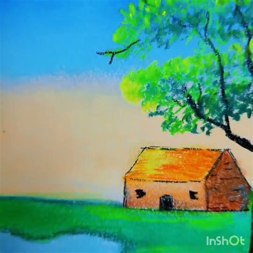 Easy Drawing with Soft pastels#painting #art