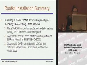 System Management Mode Rootkit
