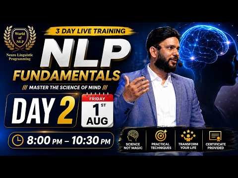 FREE LIVE Training: NLP Training - Day 2 | 1st Aug 2026 | 8 PM TO 10:30 PM | VED