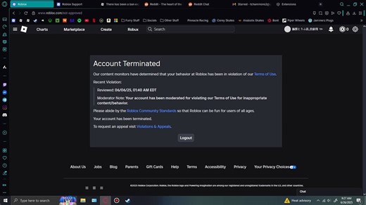 Accounts Terminated for no reason given by the AI system automation and I wasn't online when the bans occured - I need human staff mods to review ASAP