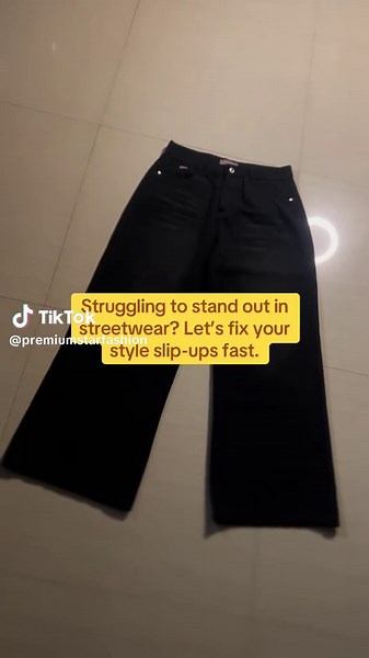These swagger-style baggy jeans are built for bold, expressive streetwear. The loose fit combined with a high-waist cut creates a strong silhouette that instantly upgrades your outfit—especially if you’re going for that dancer or hip-hop vibe. The denim has a structured feel, so even with the baggy design, it doesn’t look sloppy. It holds shape and gives your outfit that intentional, styled look instead of just “oversized.” What makes this stand out is the versatility. You can go full streetwear