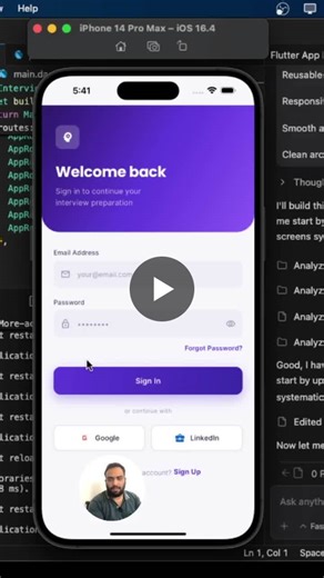 #flutter #appdevelopment #jobinterview #flutterdeveloper #coding | CodeBy Prompt