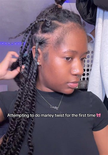 Trying Marley Twists with 22 Inch Human Hair from Style Icon