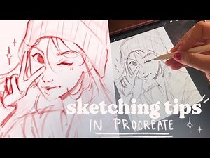 SKETCHING IN PROCREATE | sketching tips for artists