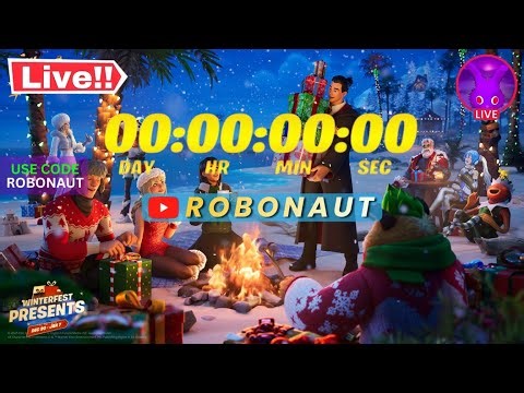 🔴WINTERFEST FORTNITE CHAPTER 7 - PLAYING WITH SUBS LIVE #100 UNREAL CHASING TOP - CONTROLLER PRO