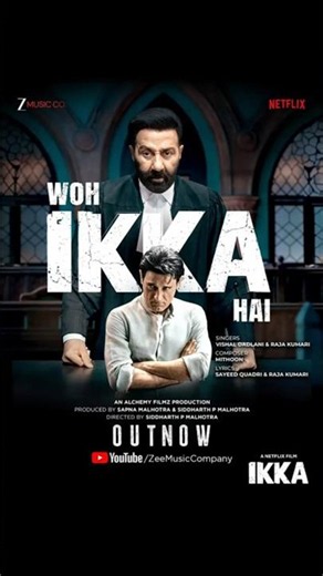 No fear. No limits. Just #WohIkkaHai. ♠️⚡Song OUT NOW! #Ikka #SunnyDeol #AkshayeKhanna #Shorts