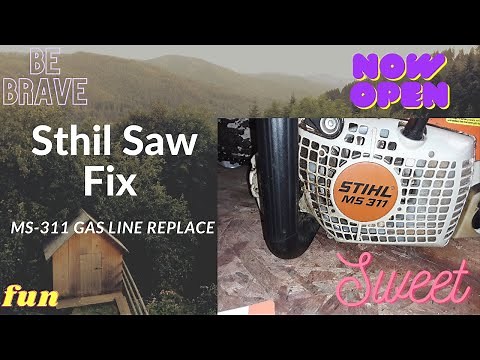 Stihl saw MS 311 Fuel Line replacement MS 391 MS 362 MS 661 Part- 1 of 3