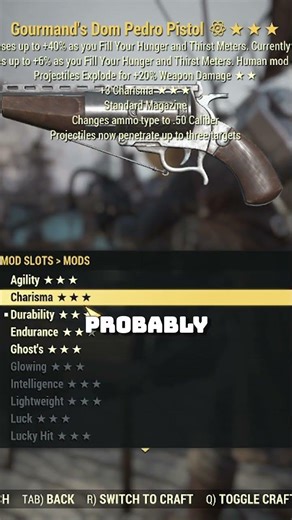Legendary Mods in Fallout 76: The Ultimate Guide #shorts