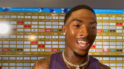 "Why wouldn't you want to train with the best?" | Jordan Anthony took on the Golden Gala 100m with Noah Lyles