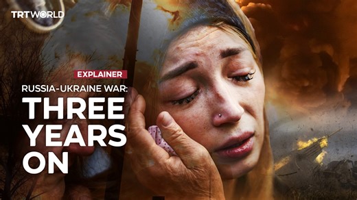 16K views · 208 reactions | On February 24, 2022, the world woke up to a war after Russia announced a “special military operation” against Ukraine. Here’s a look at what has unfolded over the past three years. | TRT World | Facebook