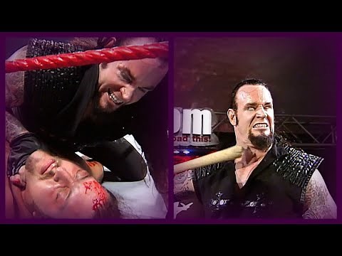 The Undertaker w/ Paul Bearer vs The Big Show (Undertaker Destroys Big Show w/ A Ball Bat)! 5/3/99