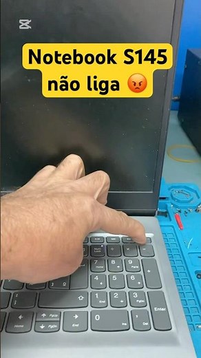 Lenovo Ideapad S145 notebook does not turn on, only the white LED flashes.
