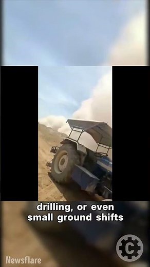 Massive Rock Collapse Caught on Camera During Mining Operation!