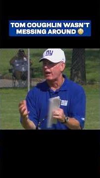 "Is that the '85 Bears over there?!" 😳 #giants #shorts #nflthrowback #tomcoughlin #newyorkgiants