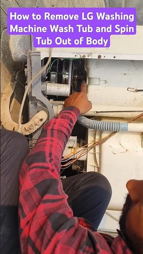 How to Remove LG Washing Machine Wash Tub and Spin Tub Out of Body👈 #electrical #abnzsolution9