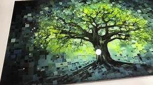 Tempered Glass Wall Art | Tree of Life Glass Decor| Stained Pattern | Life of Tree | Large Wall Art | Wall Hangings | Stained Pattern Image - Etsy