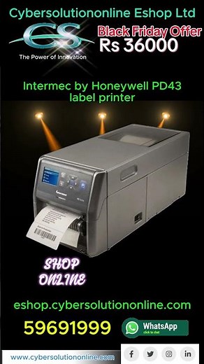 Intermec by Honeywell PD43 label printer