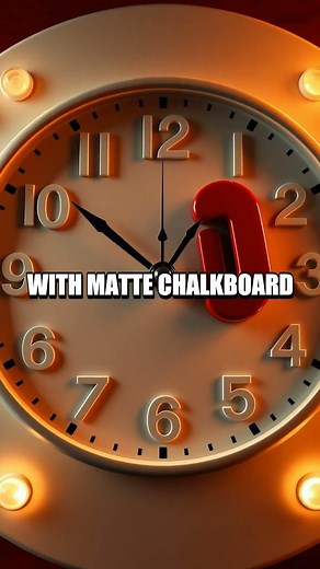 Magnetic Chalkboard Clock from a Reclaimed Plate