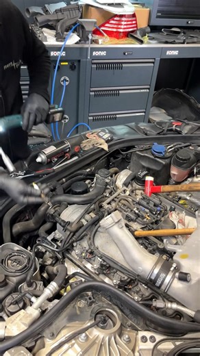 Is there a Car with more even more Spark plugs? #mechanic #repair #mercedes #v12 #maintenance #car