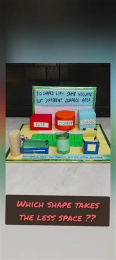 3-D Shape model.."Which shape takes the most space ?" #model #viral #trend #shorts #3dshapes