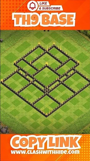 NEW Best TH9 War/CWL Base Layout 2025 | Town Hall 9 CWL Base Design