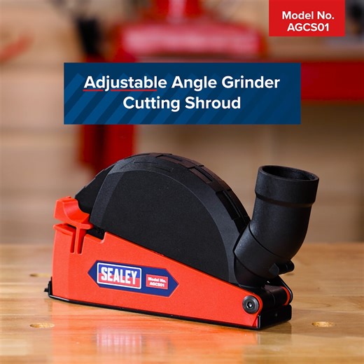 NEW! Professional dust control guard for cutting a range of materials. This Adjustable Angle Grinder Cutting Shroud is supplied with a collar clip and spacers to adjust Ø115mm to Ø125mm angle grinders, and the six notches allow for depth control. Visit our website to learn more: https://www.sealey.co.uk/adjustable-angle-grinder-cutting-shroud-agcs01/ #Sealey #SealeyTools #TheToolCompany #ToolUpgrade #PowerToolGear #ConstructionTools | Sealey Tools