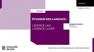Etudier des langues/ Licence LEA et Licence LLCER