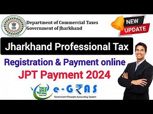 jharkhand professional tax payment 2024 | jharkhand professional tax registration | JPT payment |
