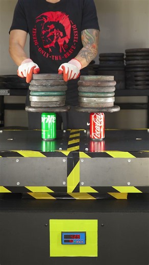 Satisfying Crush: How Much Weight to Crush Coca-Cola vs Sprite Cans? 🥫