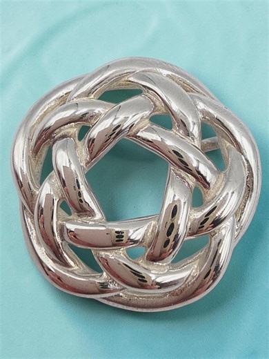 Tiffany & Co. 925 Sterling Silver Love Knot Necklace Pendant - Etsy