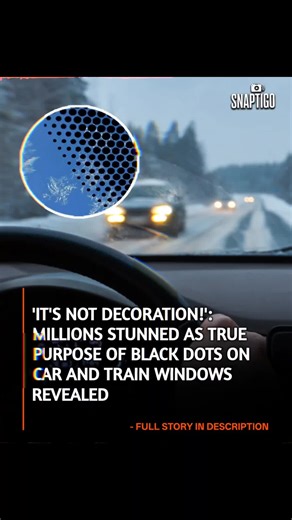 NewsTigo | People are just discovering true meaning behind black dots on car and train windows If you’ve ever sat in a car or a train and stared at... | Instagram