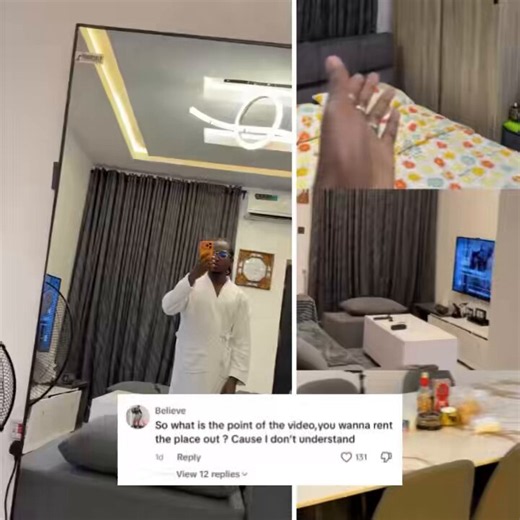 Abule Egba is trending because someone said he pays ₦3 million rent for a 2 - bedroom apartment in Abule Egba, Lagos. Twitter agents argue that it’s impossible.While he flaunted the apartment and twitter folks debated the price, TikTok ladies were lobbying to be his chef.While others queried his source of income, web4 guys pressed him to share updates, even after clarifying he’s a business owner dealing with gadgets.He made another 4-mins video explaining how he has branches in Lagos, Ondo and I