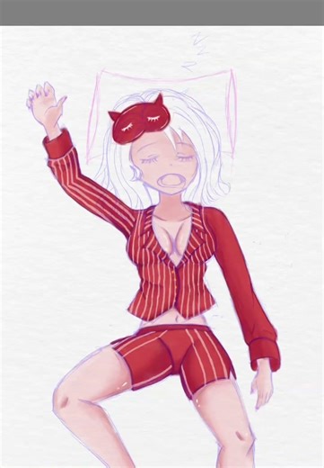 Sleepy Mita ❤️| Autodesk Sketchbook | Painting #miside #art #mita #digitalart #illustration