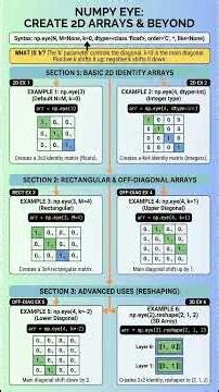 Eye Array Function in NumPy #numpy #python #datascience #datascienceforbeginners #engineeringstudent