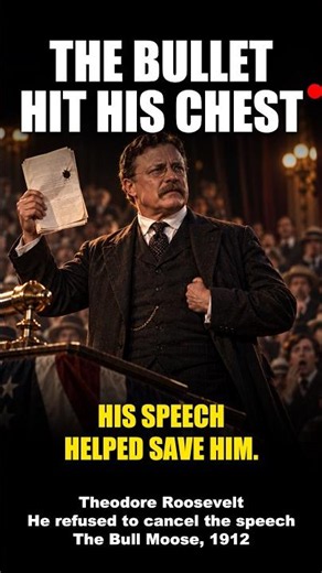 He Was Shot—Then Gave a 90-Minute Speech #truestory #emotionalhistory