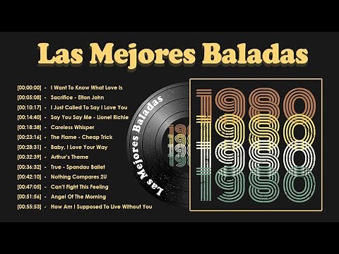 Las Mejores Baladas en Ingles de los 80 Mix - El amor comienza con una suave melodía.