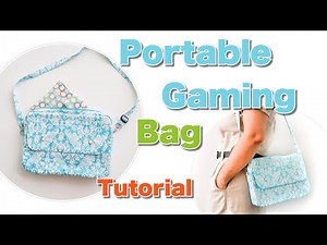 DIY Portable Game Bag/ How to make a Nintendo Bag.