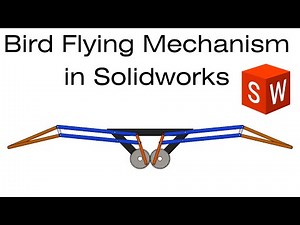 Bird Flying spur Gear Mechanism in Solidworks