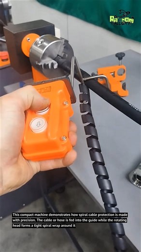 This Small Machine Wraps Cables Perfectly | Genius Spiral Protection Tool