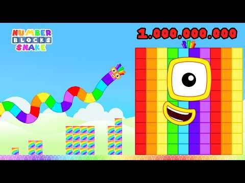 Ultimate Numberblocks Snake in the Giant Numberblocks Mix Level Up Maze