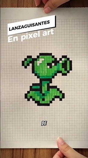 PLANTA VS ZOMBIES en Pixel art #pixelart #art #arte #plantavszombies