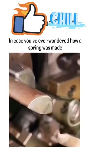 trend booster on Instagram: "The post shares a 14-second video of a CNC coiling machine transforming straight copper wire into a helical compression spring through precise winding, cutting, and end-forming, achieving over 640,000 views in two days.� Its hypnotic, seamless visuals prompt AI suspicions in replies, yet the footage matches authentic spring production techniques documented in manufacturing guides, where wire is fed at speeds up to 1,000 coils per minute for efficiency.� As a recurrin