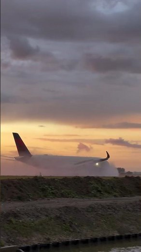 arrival of delta aircraft #aviation#boeing737 #shorts