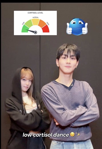 YENA & Jungwon (ENHYPEN) Low Cortisol Dance Challenge