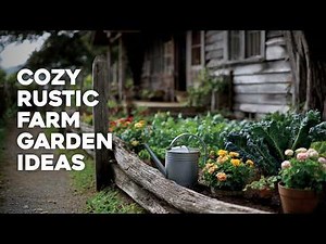 🌾 Rustic Farm Garden Design Inspirations for a Cozy and Naturally Beautiful Backyard