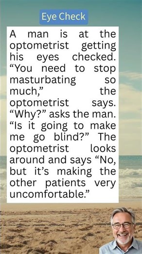 Hilarious Optometrist Exam Joke #yourdailydose #yourdailyjoke #dailyjokes #usahumor