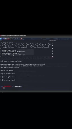 Email Harvesting with theHarvester | #ethicalhacking ‪@cyberwarriorsap‬ #coding #windows #python